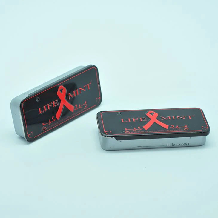 Drawing Opening OEM Design Small Tin Mint